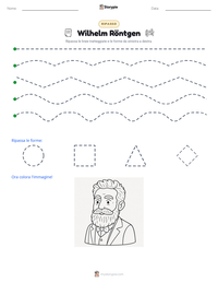 Anteprima della scheda stampabile di Wilhelm Röntgen
