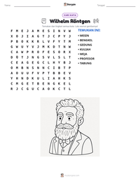 Prabaca lembar kerja cetak Wilhelm Röntgen