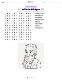 Podgląd drukowalnego arkusza ćwiczeń Wilhelm Röntgen