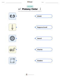 Ptolemy I Soter printable worksheet preview