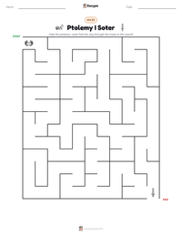 Ptolemy I Soter printable worksheet preview