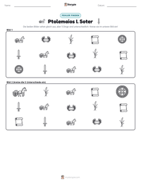 Ptolemaios I. Soter druckbare Arbeitsblatt Vorschau