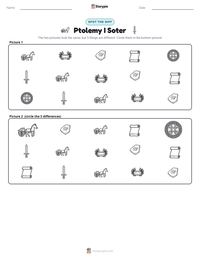 Ptolemy I Soter printable worksheet preview