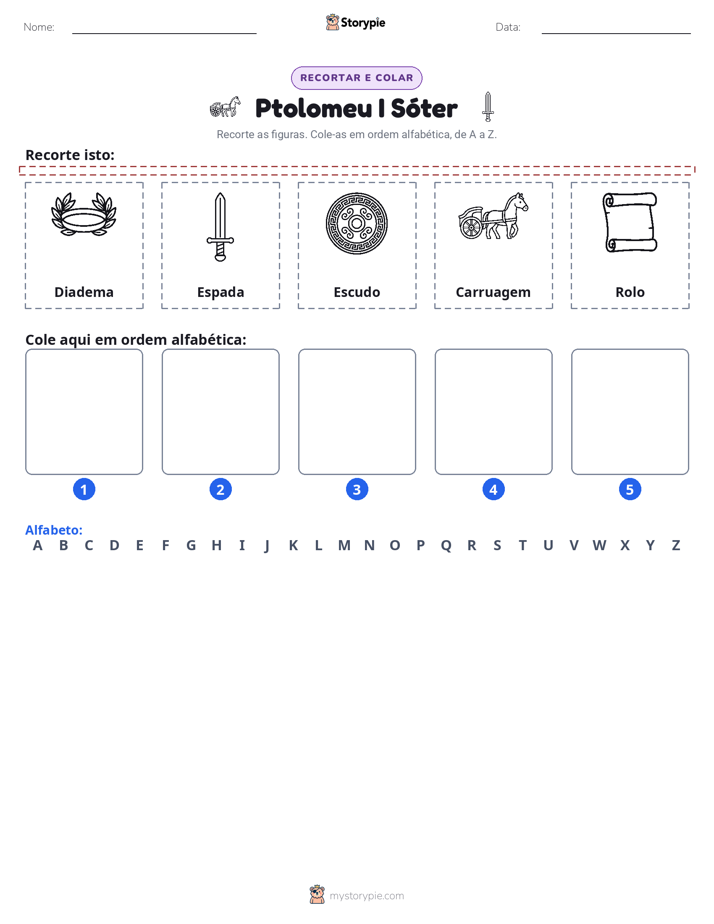 Recortar & Colar Alfabeto