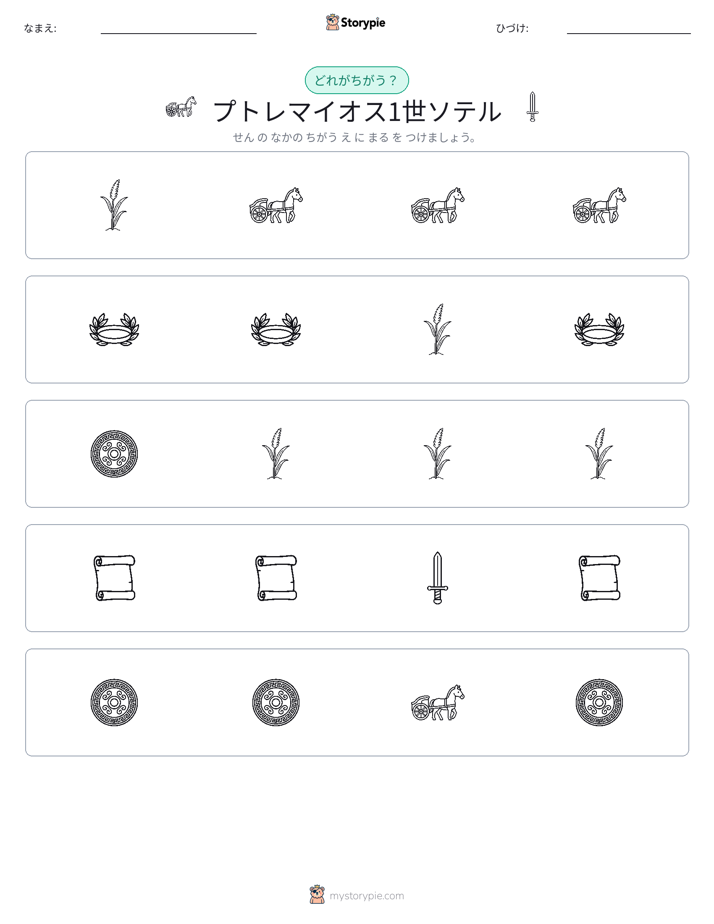 異なるものを見つけよう