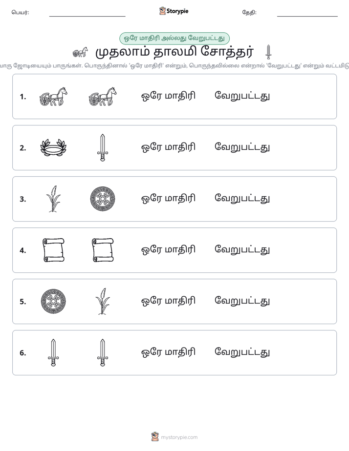 அதே அல்லது மாறுபட்டது