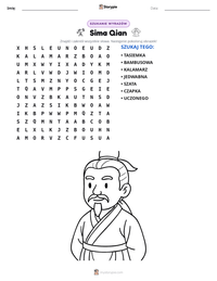 Podgląd drukowalnego arkusza ćwiczeń Sima Qian