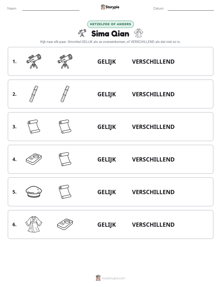 Zelfde of Verschillend