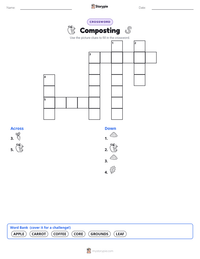 Composting printable worksheet preview