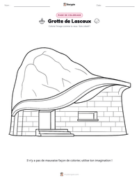 Aperçu de la feuille de travail imprimable Grotte de Lascaux