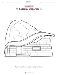 Lascaux Mağarası yazdırılabilir çalışma sayfası önizlemesi