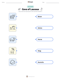 Cave of Lascaux printable worksheet preview