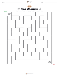Cave of Lascaux printable worksheet preview