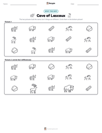 Cave of Lascaux printable worksheet preview