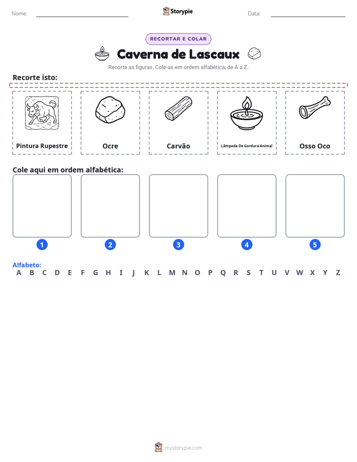 Recortar & Colar Alfabeto
