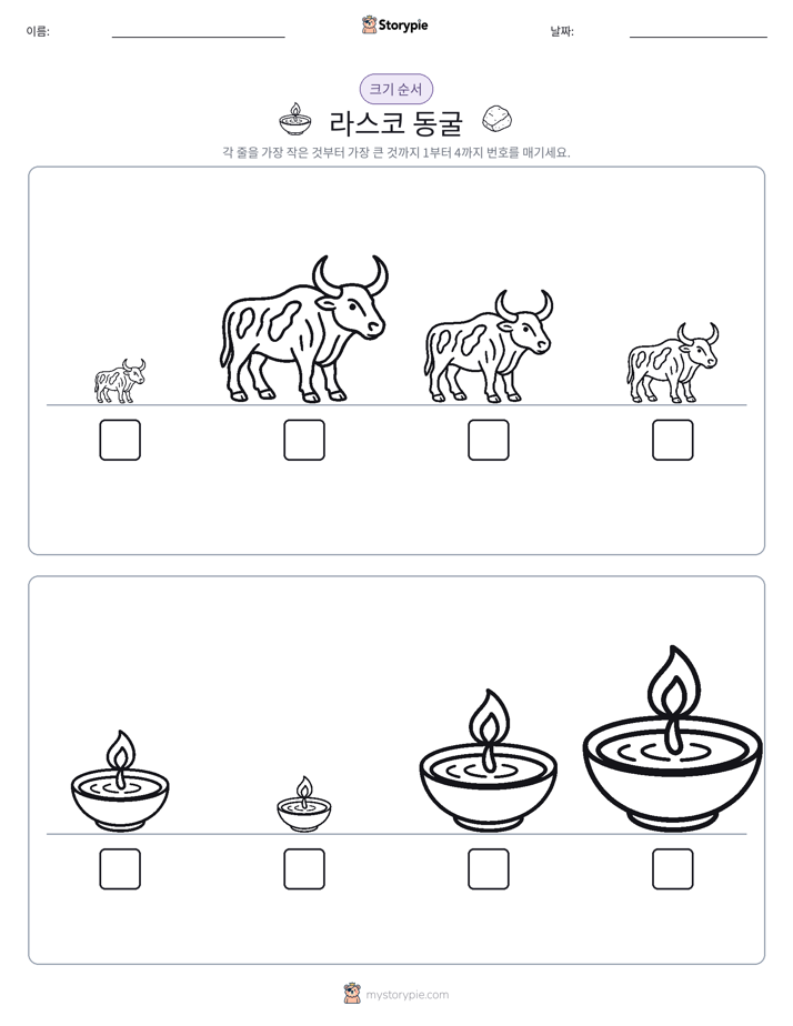 크기 순서