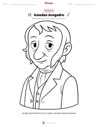 Amedeo Avogadro druckbare Arbeitsblatt Vorschau