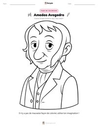 Aperçu de la feuille de travail imprimable Amedeo Avogadro