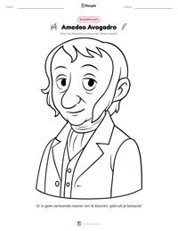 Amedeo Avogadro afdrukbare werkblad voorbeeld