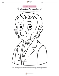 Podgląd drukowalnego arkusza ćwiczeń Amedeo Avogadro