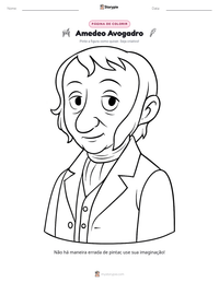 Prévia da folha de atividades imprimível Amedeo Avogadro