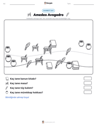 Amedeo Avogadro yazdırılabilir çalışma sayfası önizlemesi