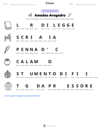 Anteprima della scheda stampabile di Amedeo Avogadro