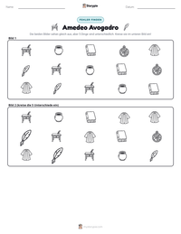 Amedeo Avogadro druckbare Arbeitsblatt Vorschau