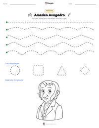 Amedeo Avogadro printable worksheet preview