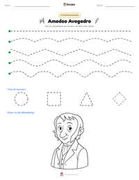 Amedeo Avogadro afdrukbare werkblad voorbeeld