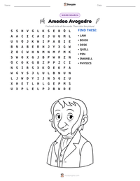 Amedeo Avogadro printable worksheet preview