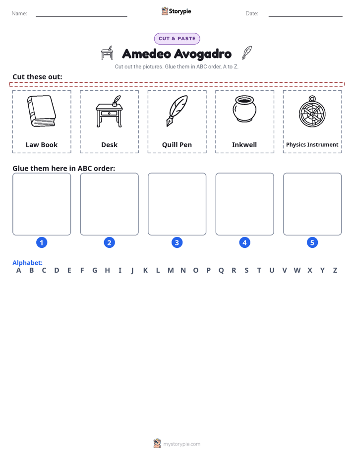 Cut & Paste Alphabet