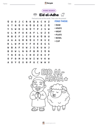 Eid al-Adha printable worksheet preview