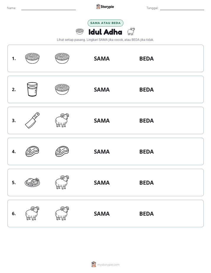 Sama atau Berbeda