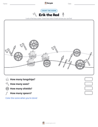 Erik the Red printable worksheet preview
