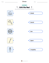 Erik the Red printable worksheet preview