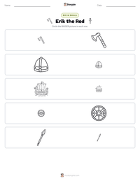 Erik the Red printable worksheet preview