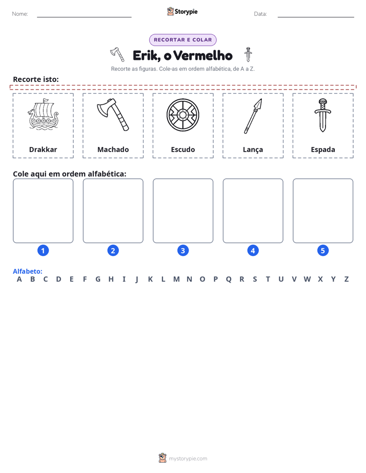 Recortar & Colar Alfabeto