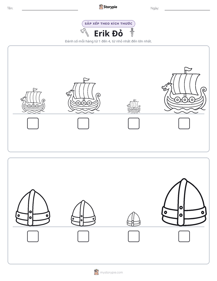 Thứ Tự Kích Thước