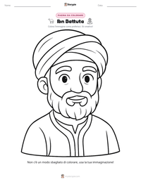 Anteprima della scheda stampabile di Ibn Battuta