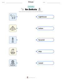 Ibn Battuta printable worksheet preview