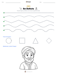 Aperçu de la feuille de travail imprimable Ibn Battuta