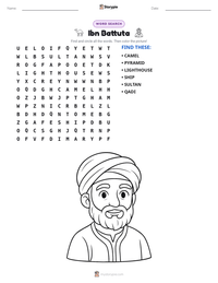 Ibn Battuta printable worksheet preview