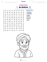 Aperçu de la feuille de travail imprimable Ibn Battuta