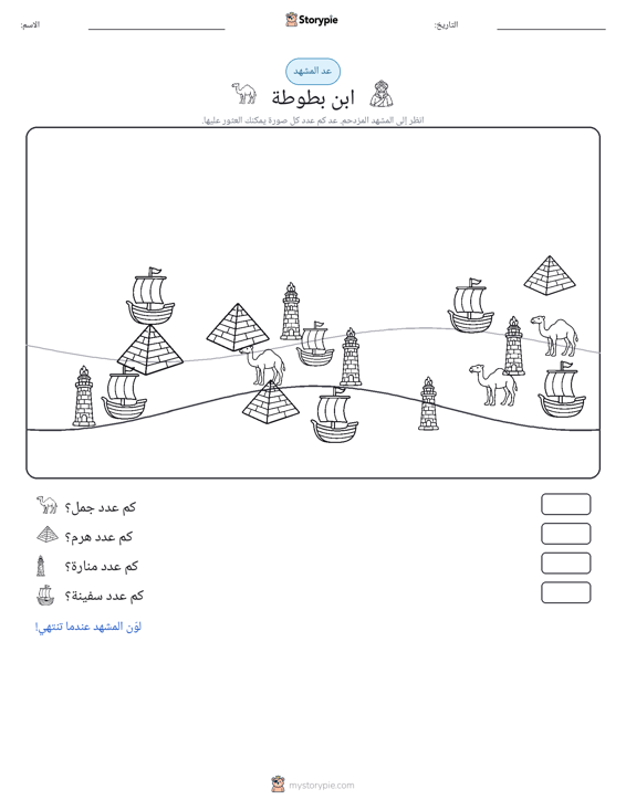 مشهد العد