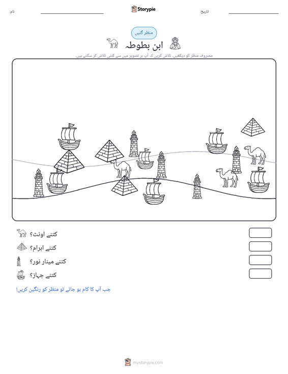 گنتی کا منظر