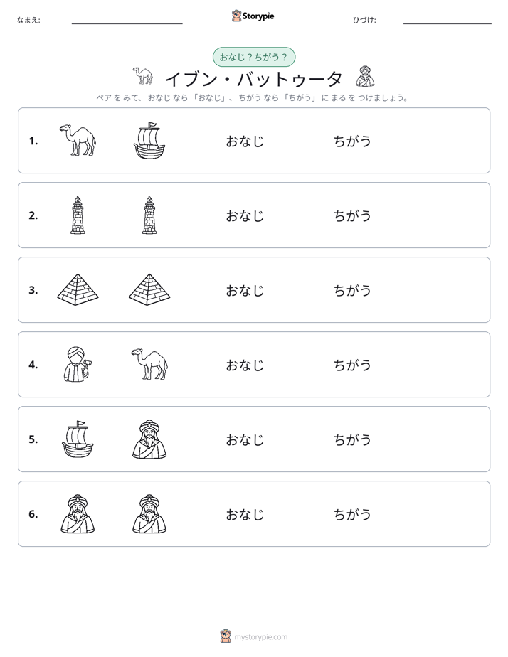 同じか違うか
