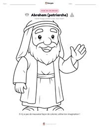 Aperçu de la feuille de travail imprimable Abraham (patriarche)