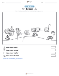 Ibrahim printable worksheet preview