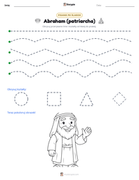 Podgląd drukowalnego arkusza ćwiczeń Abraham (patriarcha)